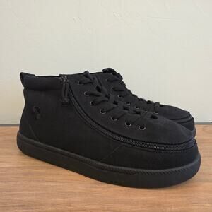 Billy Footwear Classic DIR High Top Shoes Black Canvas Kids Big Kids 8 XW New